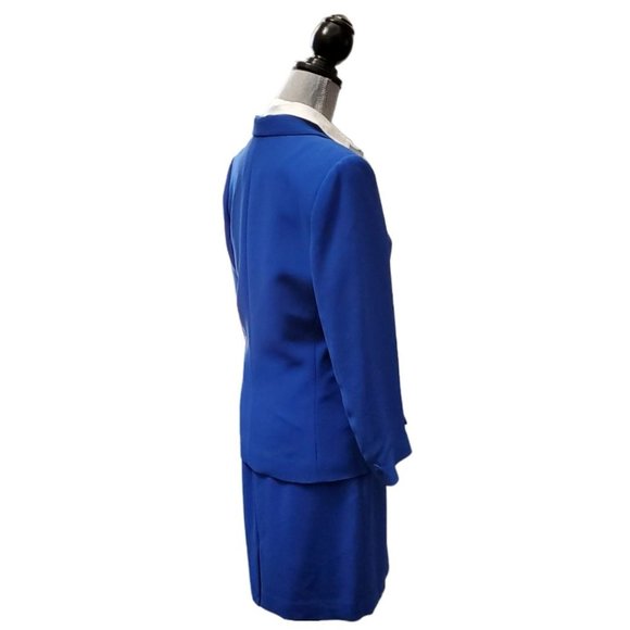 Petite Sophisticate Vintage Single-Breasted Blazer | NWT | 10P | Royal Blue - Picture 10 of 13